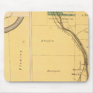 Alfombrilla De Ratón Mapa del Atlas del arroyo petrolero Pennsylvania