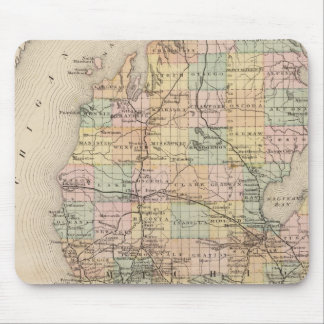 Alfombrilla De Ratón Mapa del Atlas del Estado de Michigan