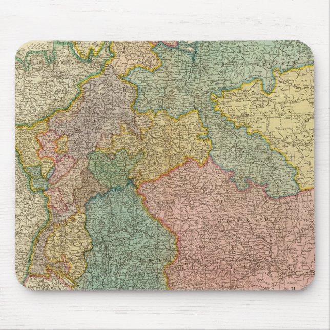 Alfombrilla De Ratón Mapa del Atlas del Imperio Alemán (Frente)