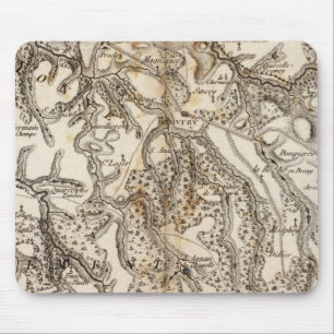 Alfombrilla De Ratón Mapa del Atlas Morvan