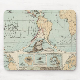 Alfombrilla De Ratón Mapa del Atlas Thatigkeit des Erdinnern