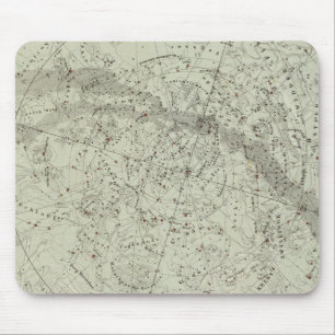 Alfombrilla De Ratón Mapa del cielo de la noche del norte