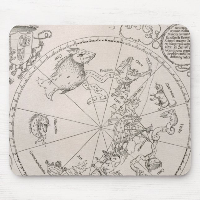 Alfombrilla De Ratón Mapa del cielo meridional (Frente)