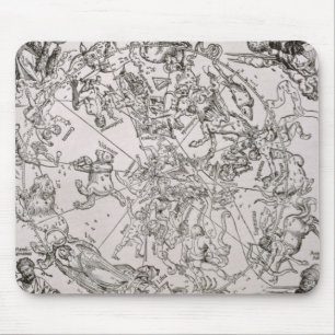 Alfombrilla De Ratón Mapa del cielo septentrional