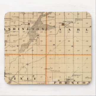 Alfombrilla De Ratón Mapa del condado de Adams, estado de Iowa