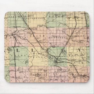 Alfombrilla De Ratón Mapa del condado de Allegan, Michigan