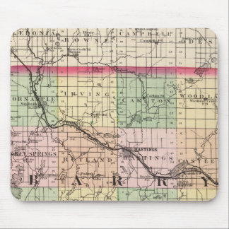 Alfombrilla De Ratón Mapa del condado de Barry, Michigan