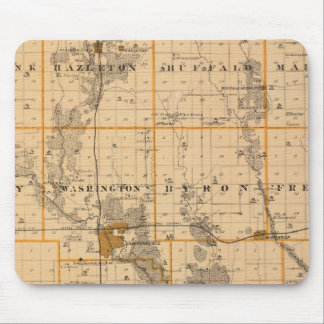 Alfombrilla De Ratón Mapa del condado de Buchanan, estado de Iowa