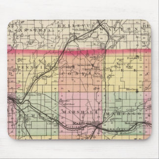 Alfombrilla De Ratón Mapa del condado de Calhoun, Michigan