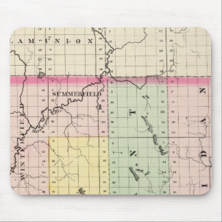 Alfombrilla De Ratón Mapa del condado de Clare, Michigan