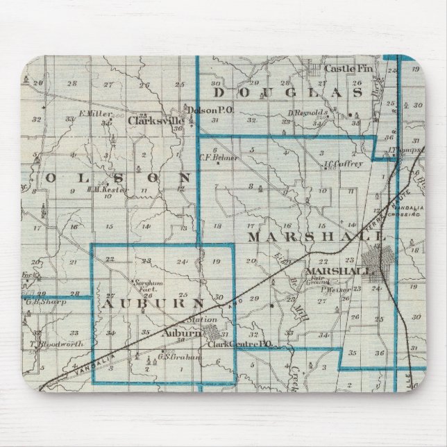 Alfombrilla De Ratón Mapa del condado de Clark (Frente)
