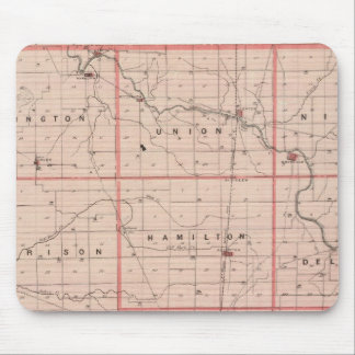 Alfombrilla De Ratón Mapa del condado de Delaware