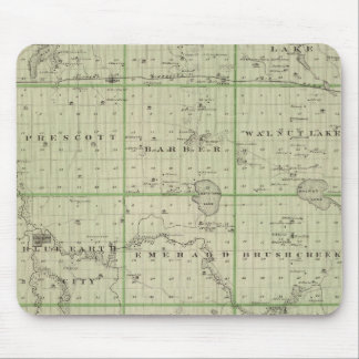Alfombrilla De Ratón Mapa del condado de Faribault, Minnesota