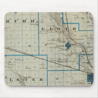 Alfombrilla De Ratón Mapa del condado de Floyd, estado de Iowa