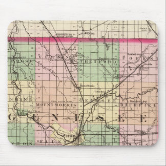 Alfombrilla De Ratón Mapa del condado de Genesee, Michigan