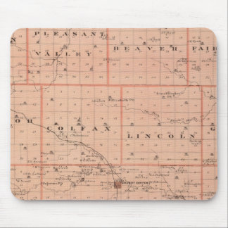 Alfombrilla De Ratón Mapa del condado de Grundy, estado de Iowa
