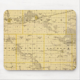 Alfombrilla De Ratón Mapa del condado de Hardin, estado de Iowa