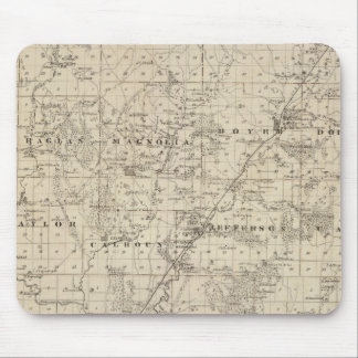 Alfombrilla De Ratón Mapa del condado de Harrison, estado de Iowa