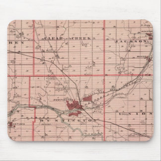 Alfombrilla De Ratón Mapa del condado de Huntington