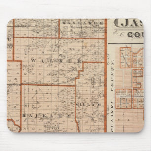 Alfombrilla De Ratón Mapa del condado de Jasper