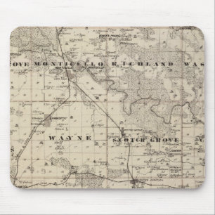 Alfombrilla De Ratón Mapa del condado de Jones, estado de Iowa