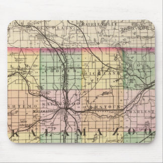 Alfombrilla De Ratón Mapa del condado de Kalamazoo, Michigan