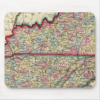 Alfombrilla De Ratón Mapa Del Condado De Kentucky, Y Tennessee