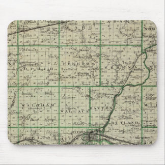 Alfombrilla De Ratón Mapa del condado de La Salle