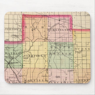 Alfombrilla De Ratón Mapa del condado de Lapeer, Michigan
