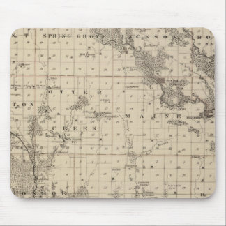 Alfombrilla De Ratón Mapa del condado de Linn, estado de Iowa