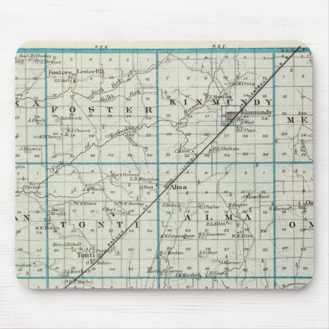 Alfombrilla De Ratón Mapa del condado de Marion (Frente)