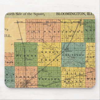 Alfombrilla De Ratón Mapa del condado de McLean, Illinois, 1886