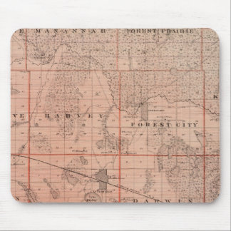 Alfombrilla De Ratón Mapa del condado de Meeker, Minnesota