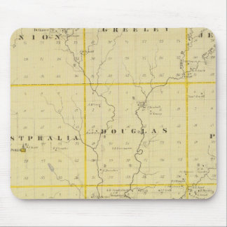 Alfombrilla De Ratón Mapa del condado de Monona, estado de Iowa