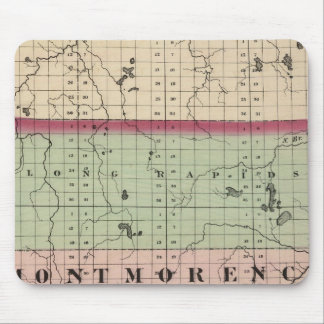 Alfombrilla De Ratón Mapa del condado de Montmorency, Michigan
