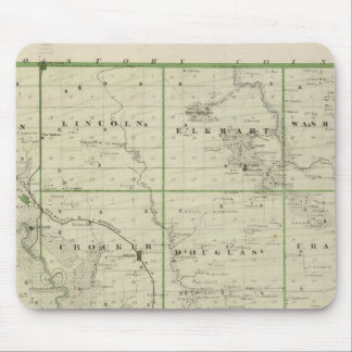 Alfombrilla De Ratón Mapa del condado de Polk, estado de Iowa