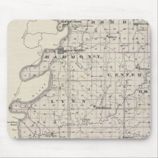 Alfombrilla De Ratón Mapa del condado de Posey