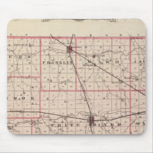 Alfombrilla De Ratón Mapa del condado de Randolph