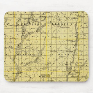 Alfombrilla De Ratón Mapa del condado de Ringgold, estado de Iowa