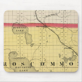 Alfombrilla De Ratón Mapa del condado de Roscommon, Michigan