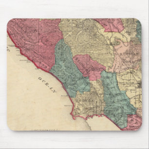 Alfombrilla De Ratón Mapa del condado de Sonoma, California