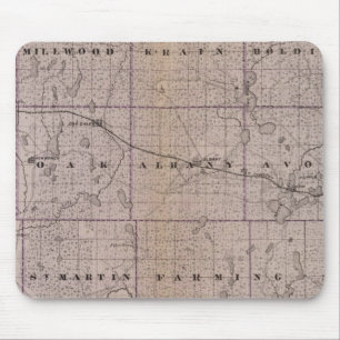 Alfombrilla De Ratón Mapa del condado de Stearns, Minnesota