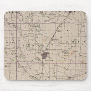 Alfombrilla De Ratón Mapa del condado de Steuben Indiana