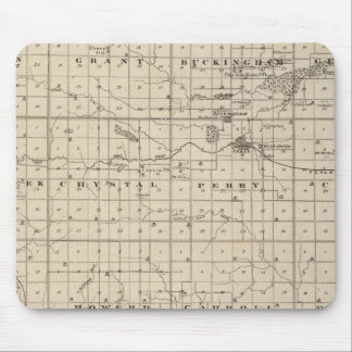 Alfombrilla De Ratón Mapa del condado de Tama, estado de Iowa