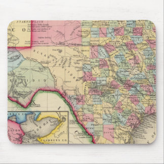 Alfombrilla De Ratón Mapa Del Condado De Texas