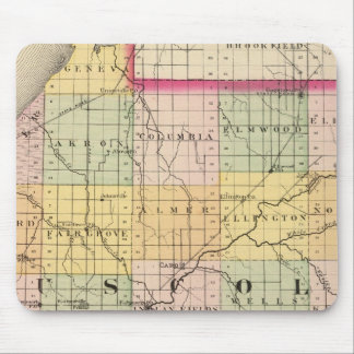 Alfombrilla De Ratón Mapa del condado de Tuscola, Michigan