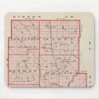 Alfombrilla De Ratón Mapa del condado de Vanderburgh