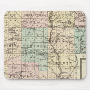 Alfombrilla De Ratón Mapa del condado de Vernon, Arcadia y Viroqua
