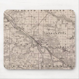 Alfombrilla De Ratón Mapa del condado de Wapello, estado de Iowa