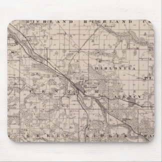 Alfombrilla De Ratón Mapa del condado de Wapello, estado de Iowa
